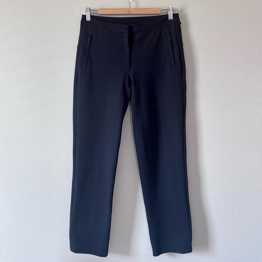 LULULEMON Black Ponte Straight-Leg Pants - Size 6
